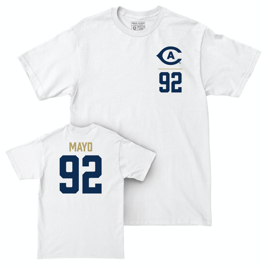 UC Davis Football White Logo Comfort Colors Tee  - Rayne Mayo