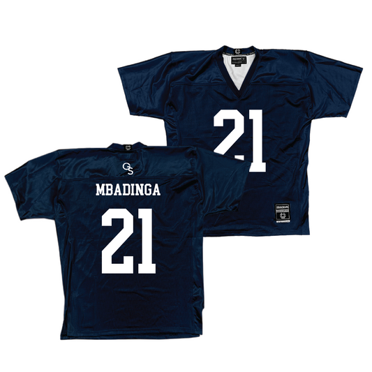 Georgia Southern Football Navy Jersey - David Mbadinga | #21