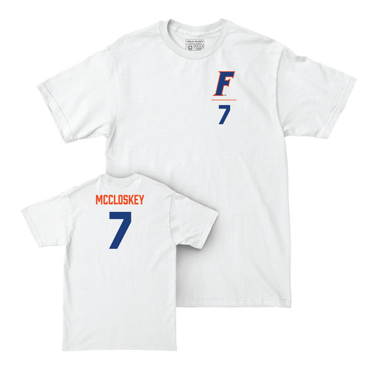 Florida Women's Soccer White Logo Comfort Colors Tee  - Lauren McCloskey