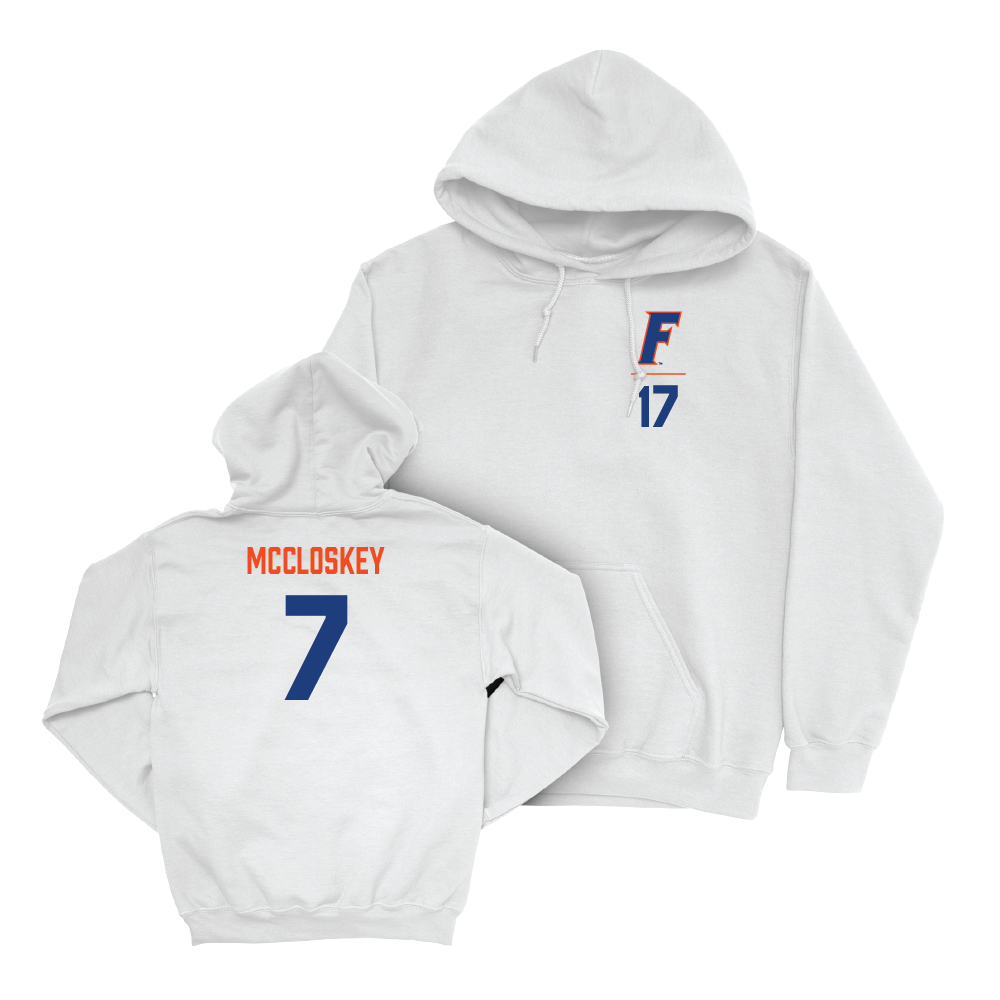 Florida Women's Soccer White Logo Hoodie  - Lauren McCloskey