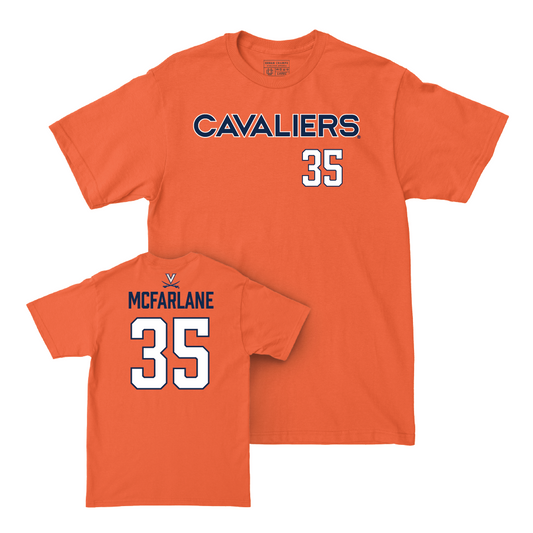 Virginia Men's Lacrosse Orange Cavaliers Tee  - Burke McFarlane