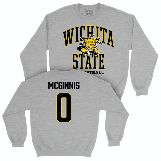 Wichita State Men's Basketball Sport Grey Classic Crew  - AJ McGinnis