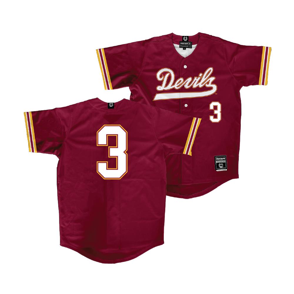 Arizona State Baseball Maroon Jersey - Nick McLain