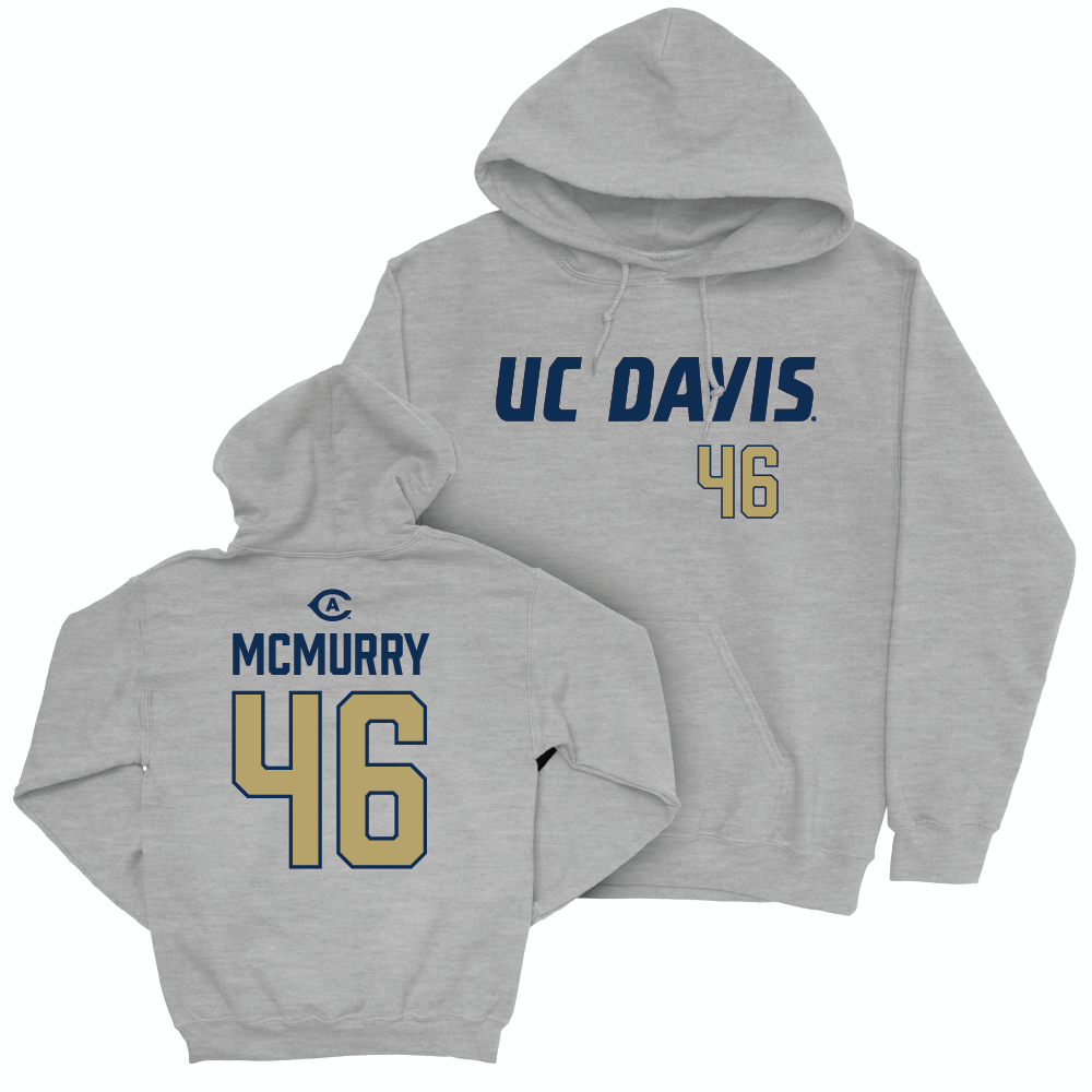 UC Davis Football Sport Grey Aggies Hoodie  - Tristan McMurry