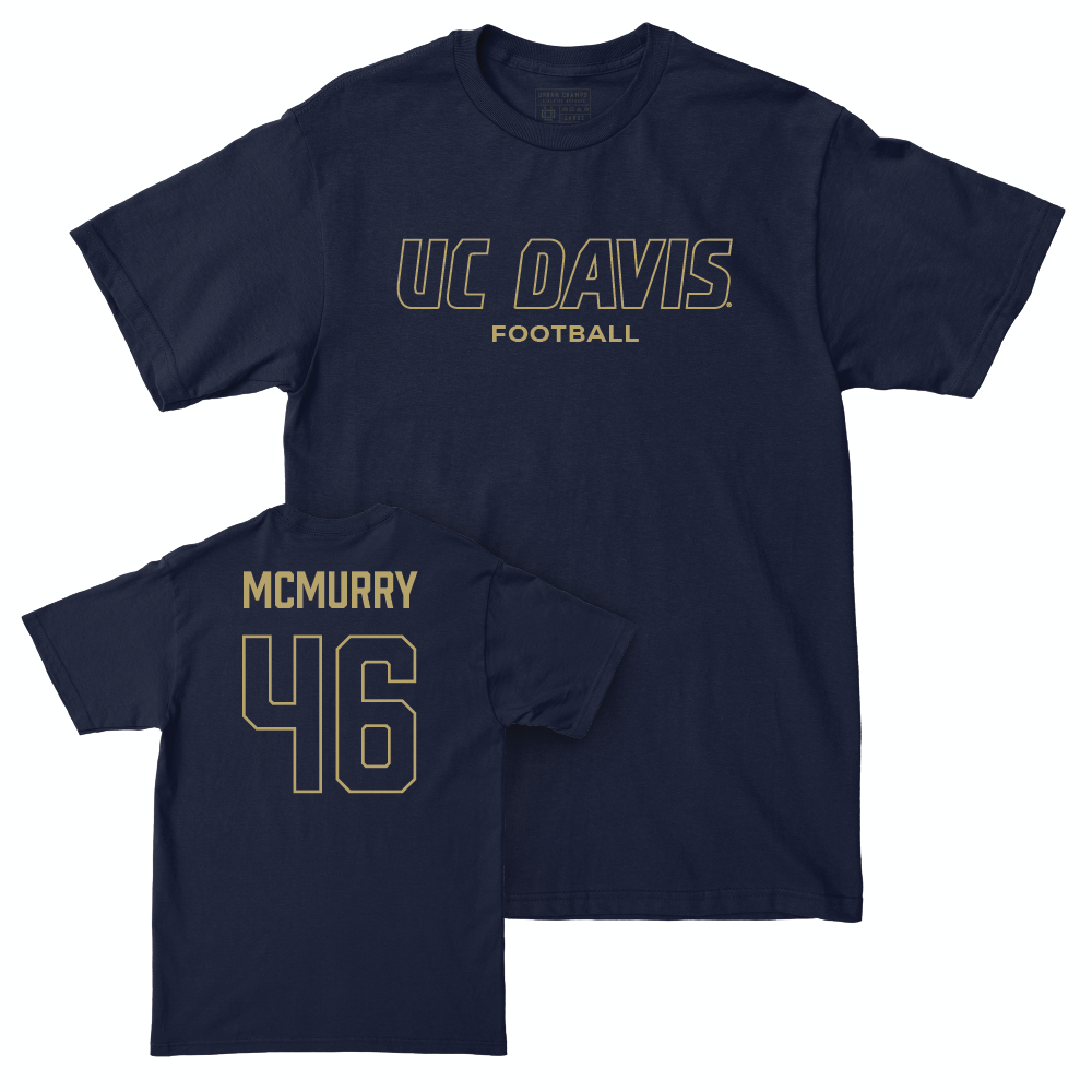 UC Davis Football Navy Club Tee  - Tristan McMurry