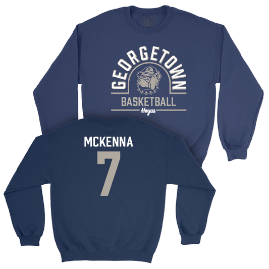 Georgetown Men's Basketball Navy Classic Crew  - Drew McKenna