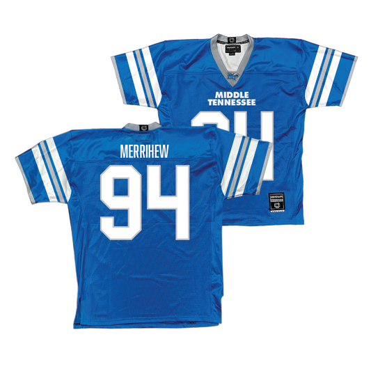 MTSU Football Blue Jersey - Ayden Merrihew | #94