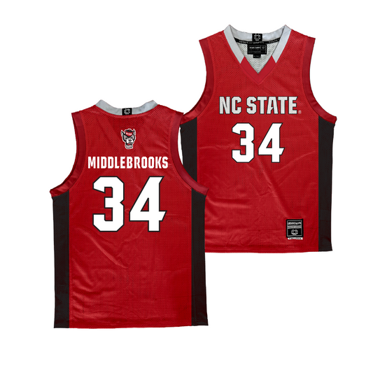 NC State Men's Basketball Red Jersey - Ben Middlebrooks