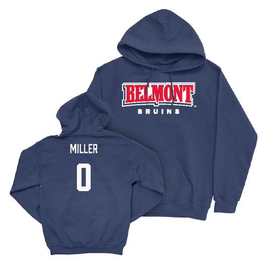 Belmont Men's Basketball Navy Belmont Hoodie - Win Miller