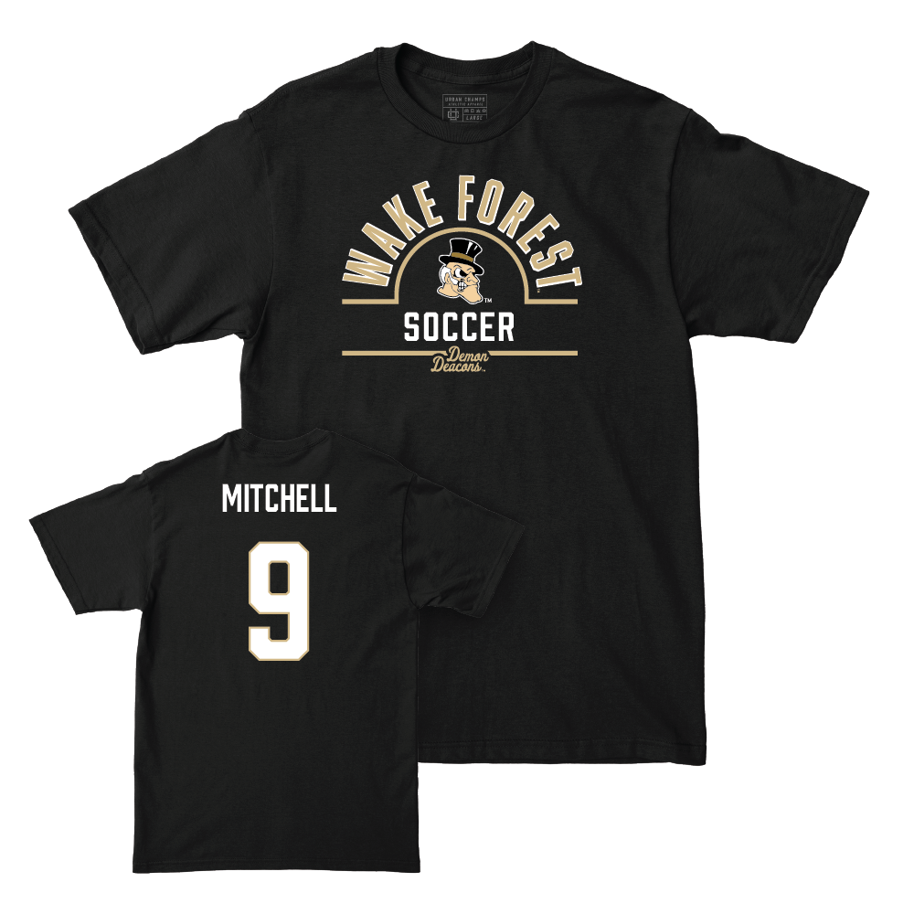 Wake Forest Men's Soccer Black Arch Tee  - Pariss Mitchell