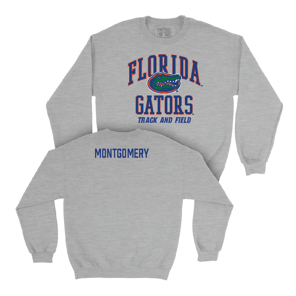 Florida Men's Track & Field Sport Grey Arch Crew - Logan Montgomery