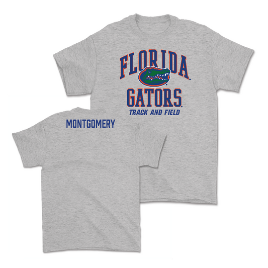 Florida Men's Track & Field Sport Grey Arch Tee - Logan Montgomery