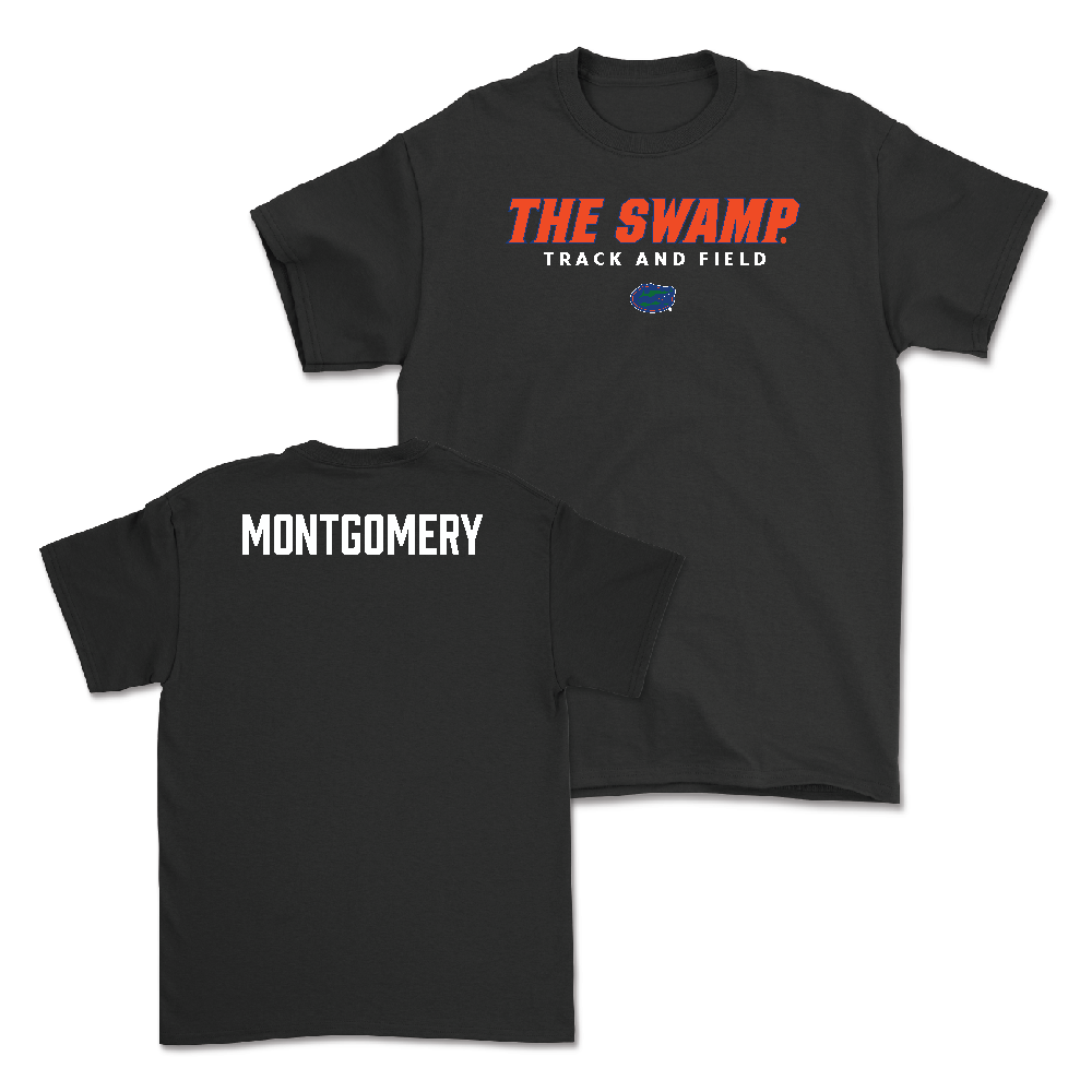 Florida Men's Track & Field Black Swamp Tee - Logan Montgomery