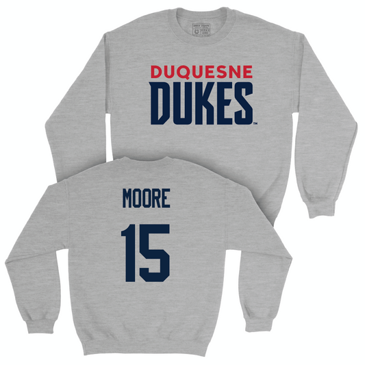 Duquesne Football Sport Grey Lock Crew - Derron Moore