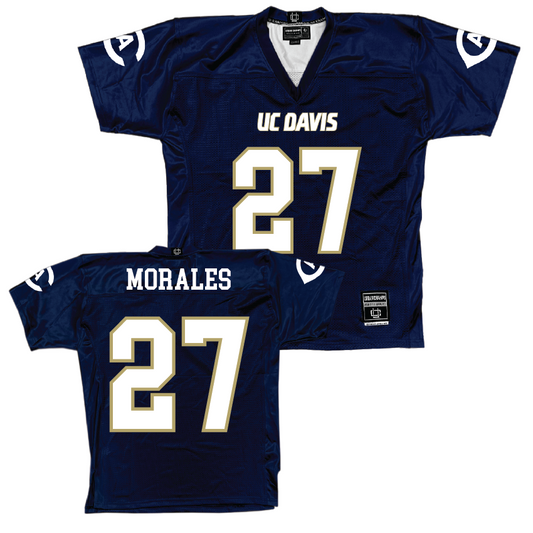 UC Davis Football Navy Jersey - Fernando Morales | #27