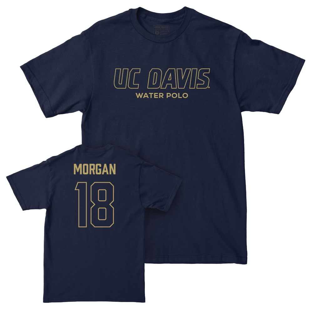 UC Davis Men's Water Polo Navy Club Tee - Matt Morgan | #18