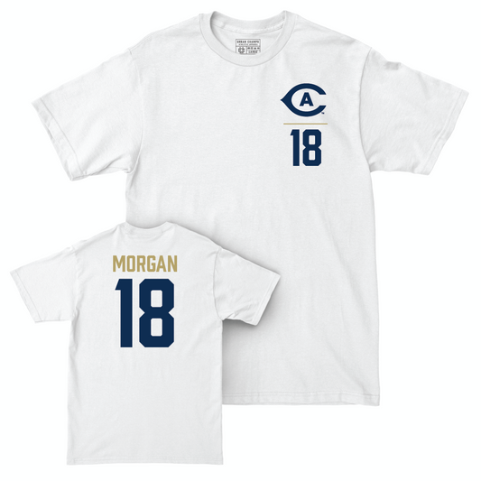 UC Davis Men's Water Polo White Logo Comfort Colors Tee - Matt Morgan | #18