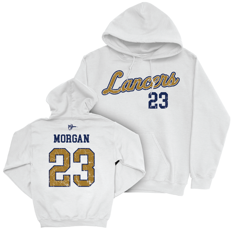 CBU Women's Water Polo White Script Hoodie  - Chloe Morgan