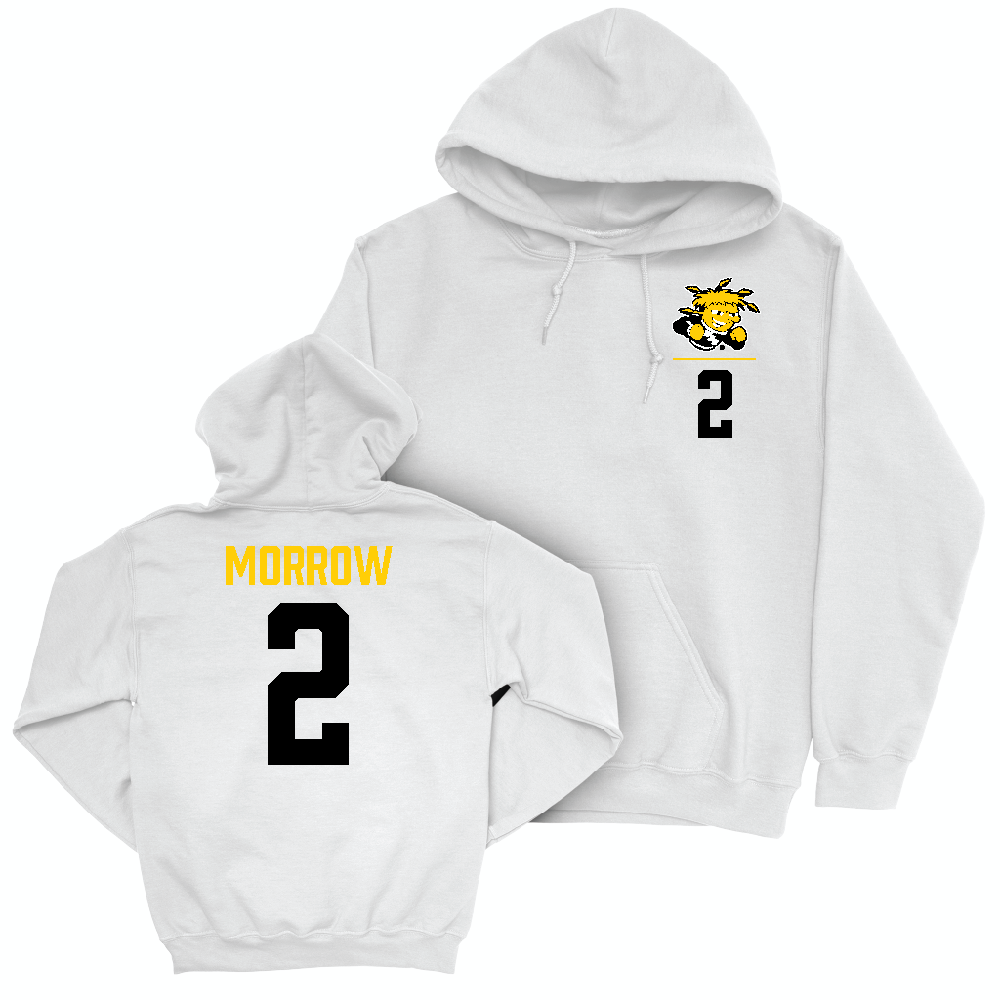 Wichita State Women's Volleyball White Logo Hoodie   - Gracie Morrow