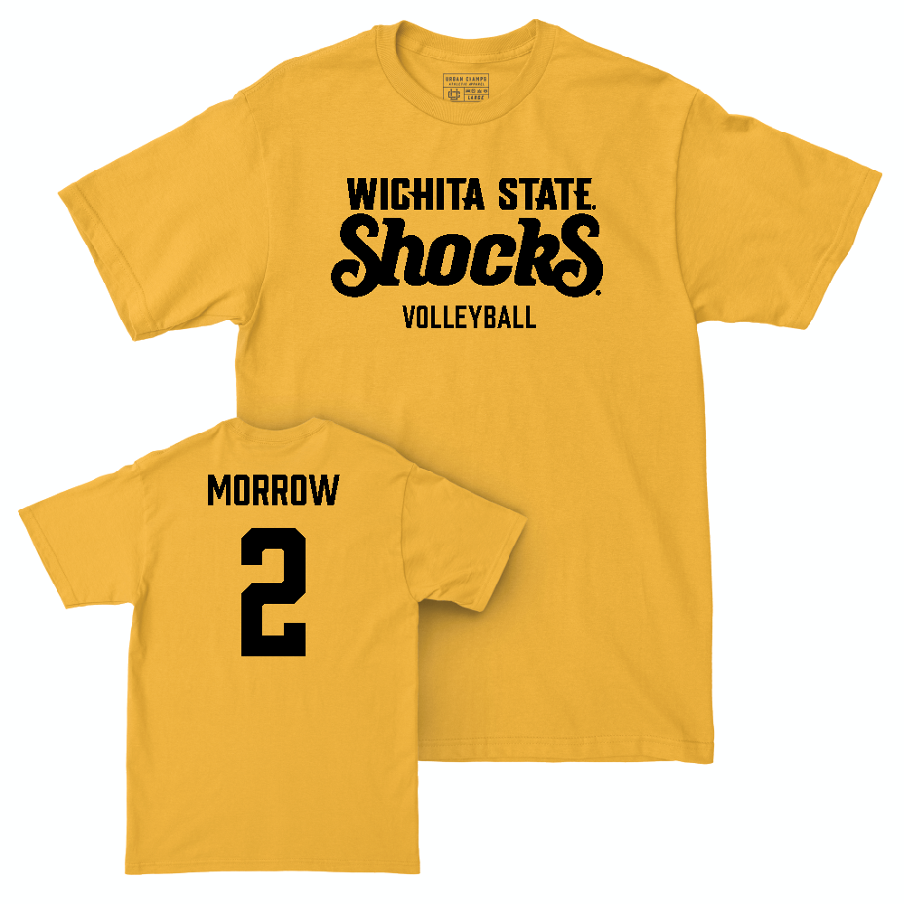 Wichita State Women's Volleyball Gold Shocks Tee   - Gracie Morrow