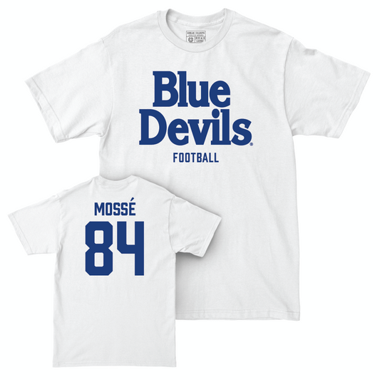 Duke Football White Blue Devils Comfort Colors Tee - Akiva Mossé