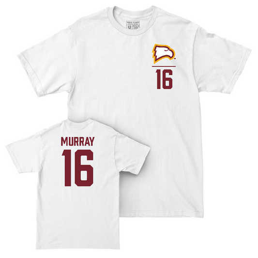 Winthrop Women's Volleyball White Logo Comfort Colors Tee  - Bella Murray