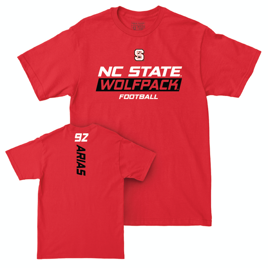 NC State Football Red Rush Tee - Aiden Arias Small