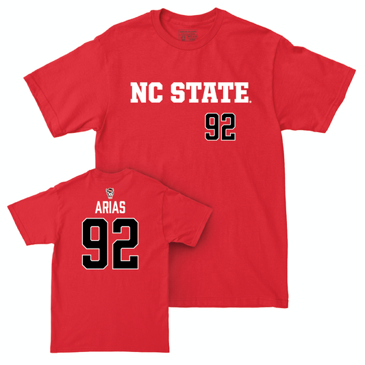 NC State Football Red Sideline Tee - Aiden Arias Small