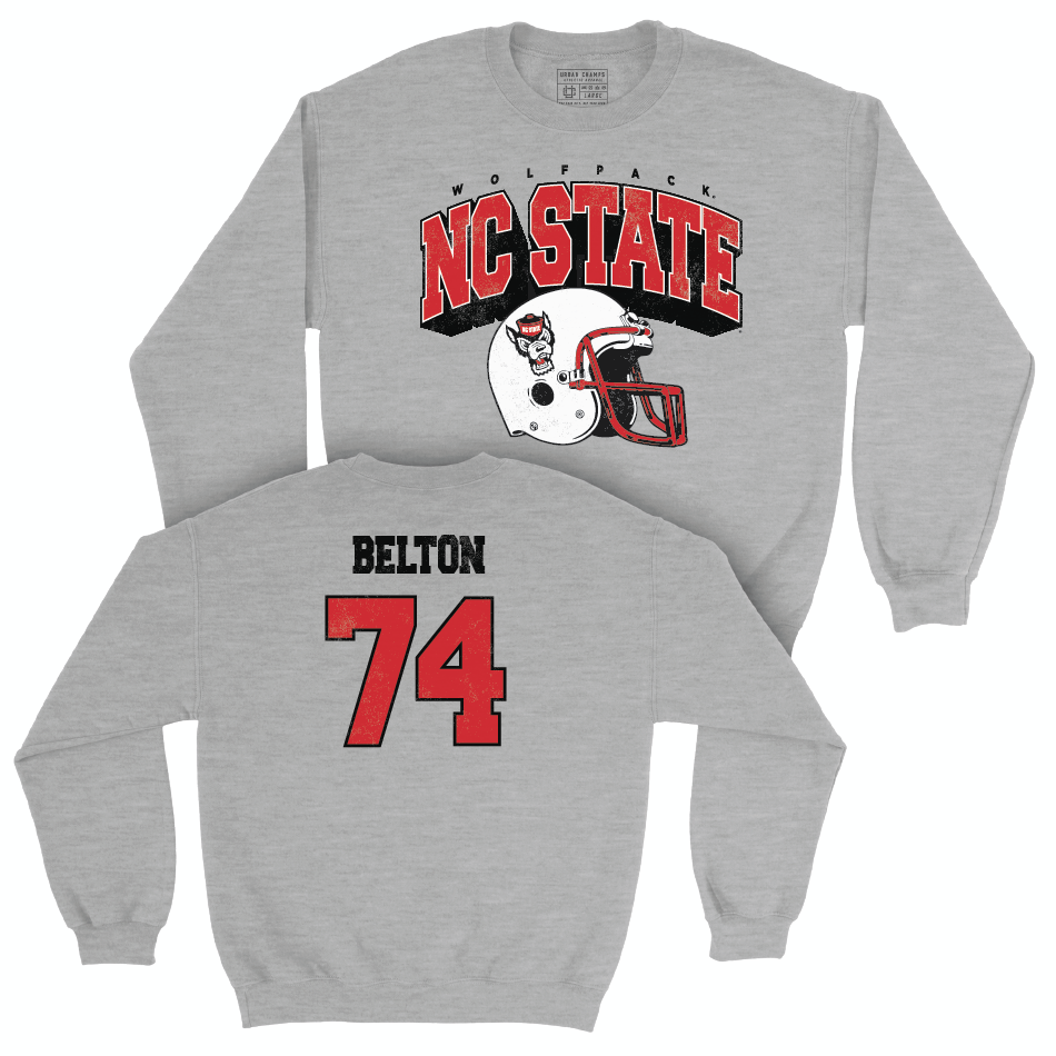 NC State Football Sport Grey Kick Off Crew - Anthony Belton Small