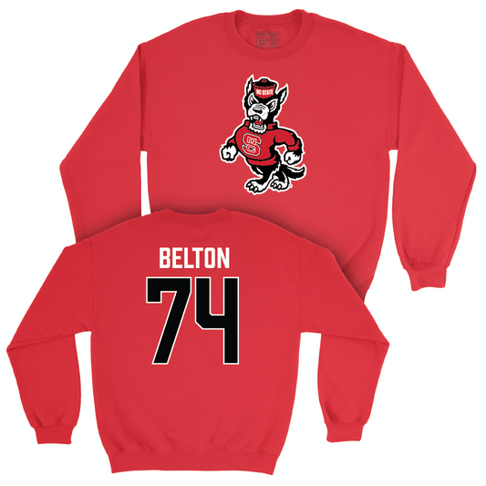 NC State Football Red Legacy Crew - Anthony Belton Small