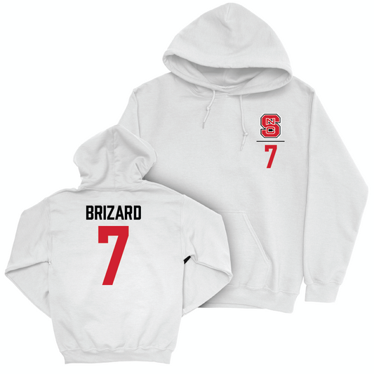 NC State Women's Volleyball White Logo Hoodie - Ava Brizard Small