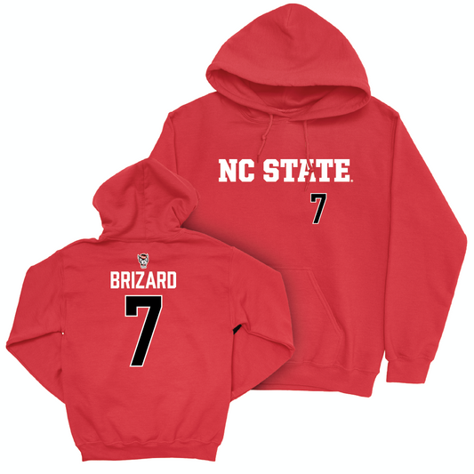 NC State Women's Volleyball Red Sideline Hoodie - Ava Brizard Small