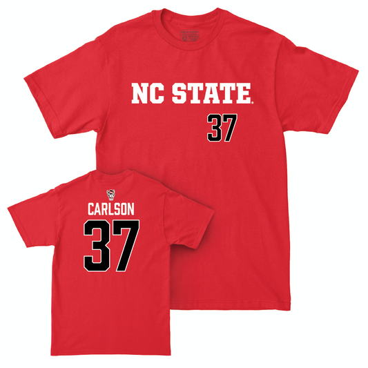 NC State Football Red Sideline Tee - Addison Carlson Small