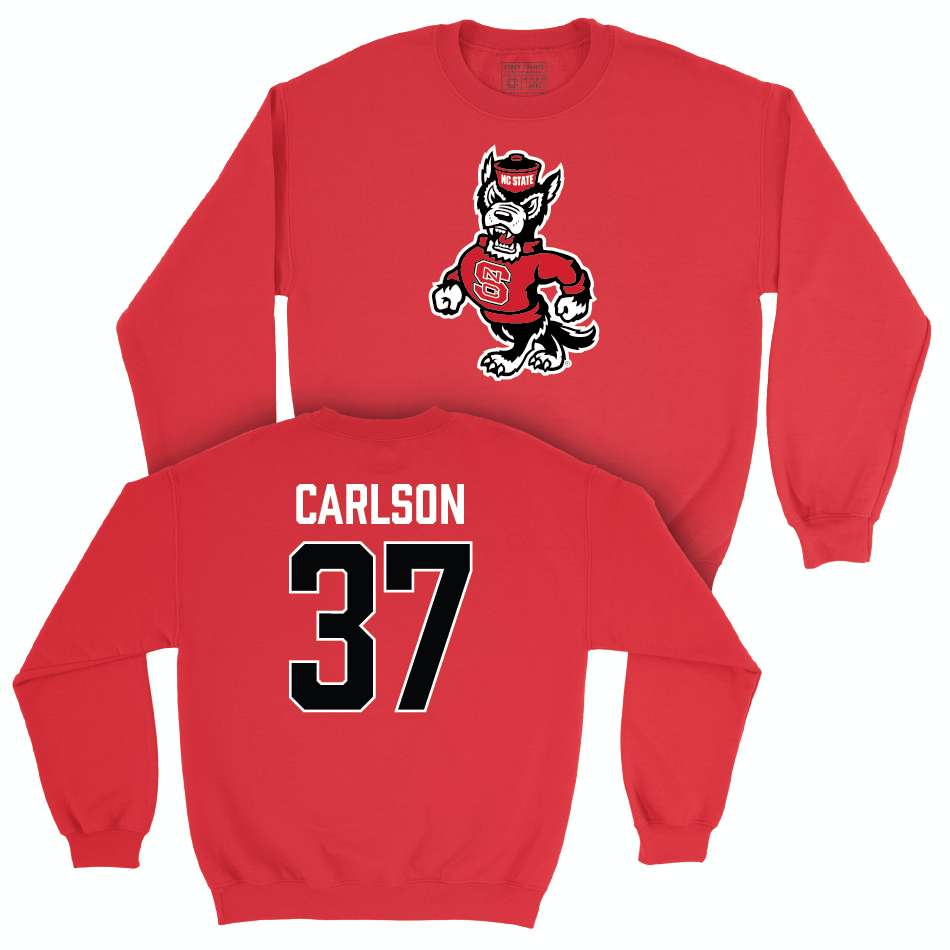 NC State Football Red Legacy Crew - Addison Carlson Small