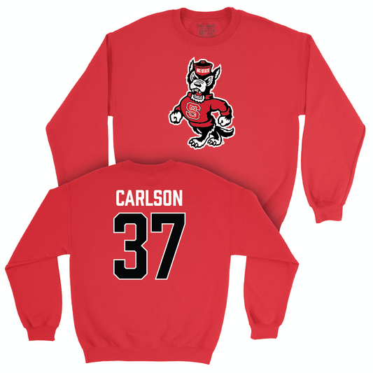 NC State Football Red Legacy Crew - Addison Carlson Small