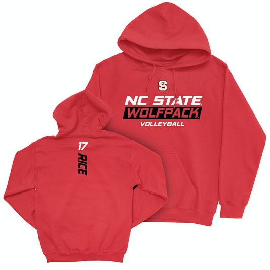 NC State Women's Volleyball Red Rush Hoodie - Amanda Rice Small