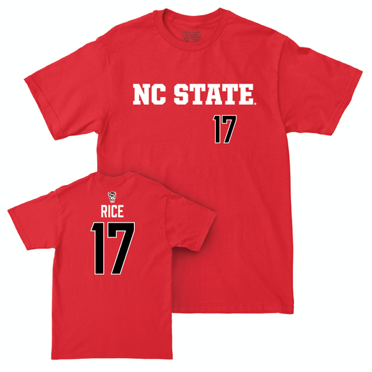 NC State Women's Volleyball Red Sideline Tee - Amanda Rice Small