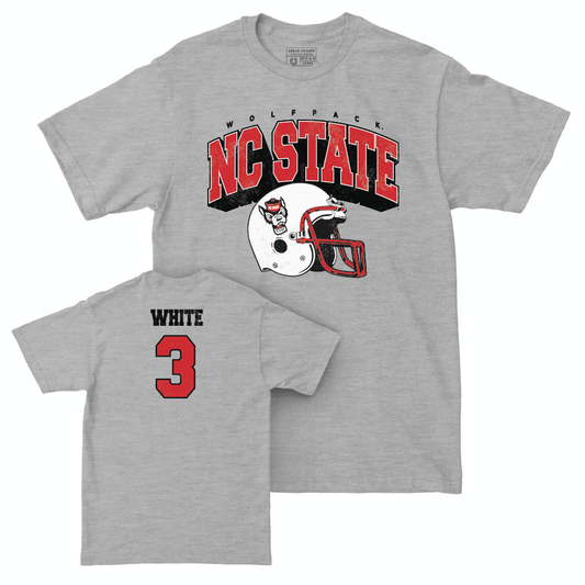 NC State Football Sport Grey Kick Off Tee - Aydan White Small