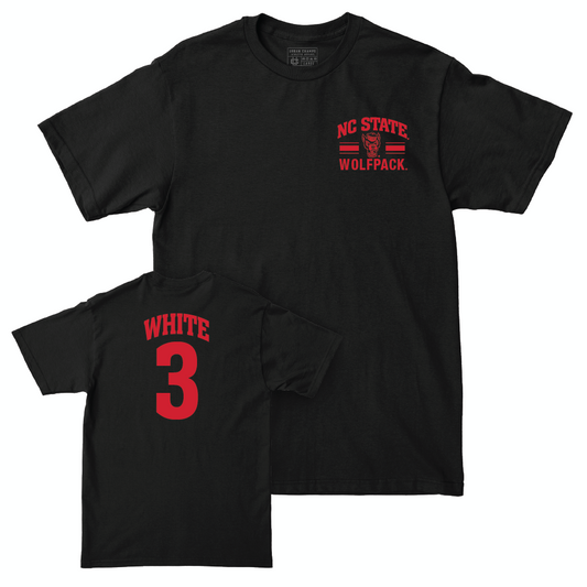 NC State Football Black Victory Tee - Aydan White Small