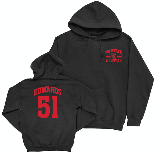 NC State Softball Black Victory Hoodie - Bailey Edwards Small