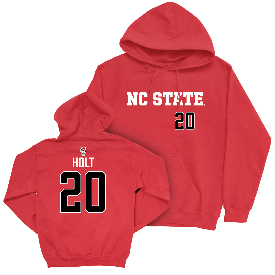 NC State Women's Soccer Red Sideline Hoodie - Brooklyn Holt Small