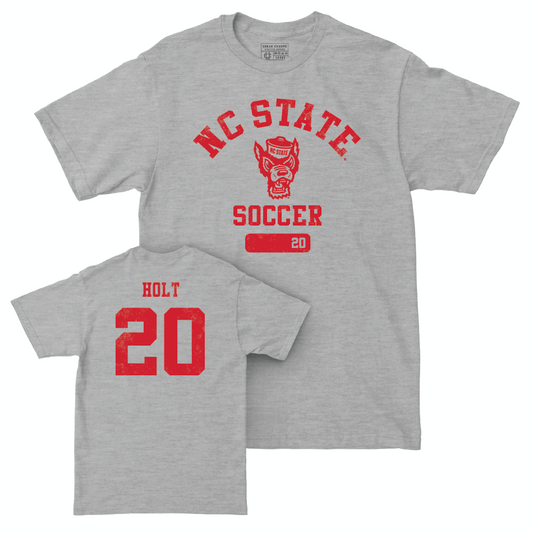 NC State Women's Soccer Sport Grey Varsity Tee - Brooklyn Holt Small