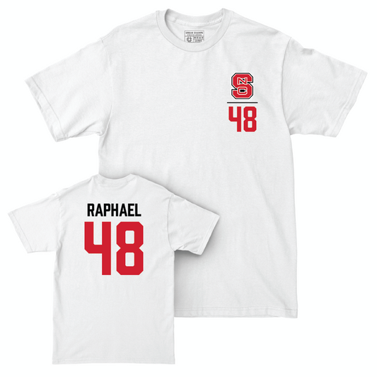 NC State Football White Logo Comfort Colors Tee - Blake Raphael Small