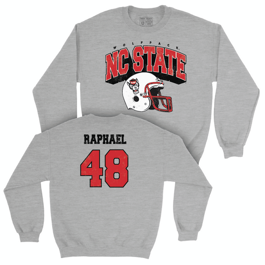 NC State Football Sport Grey Kick Off Crew - Blake Raphael Small