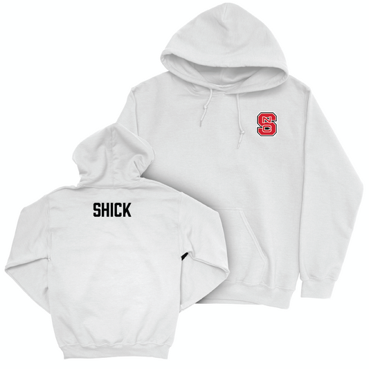 NC State Men's Tennis White Logo Hoodie - Braden Shick Small