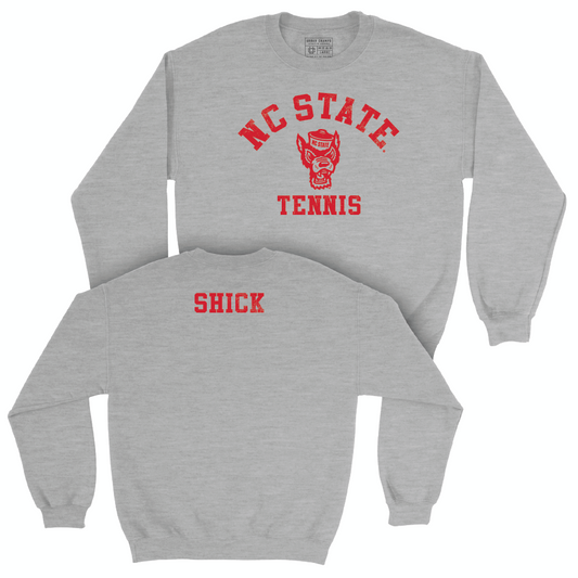 NC State Men's Tennis Sport Grey Varsity Crew - Braden Shick Small