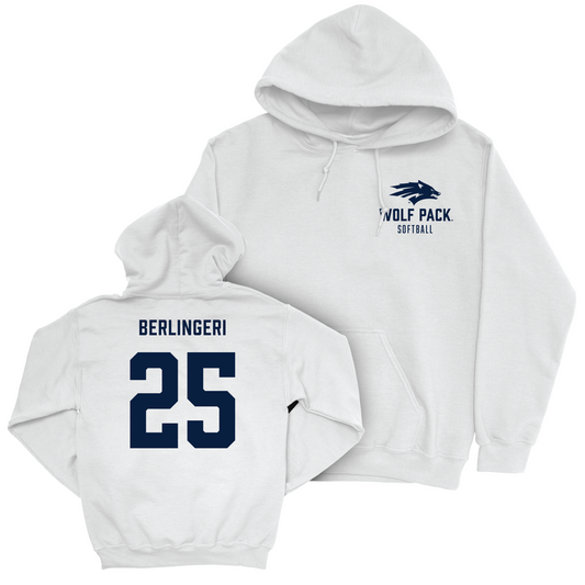 Nevada Softball White Logo Hoodie - Ainsley Berlingeri Youth Small