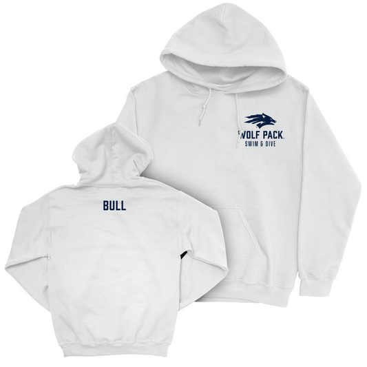 Nevada Women's Swim & Dive White Logo Hoodie - Audrey Bull Youth Small