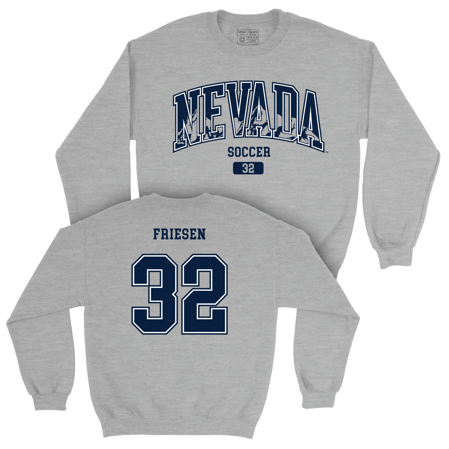 Nevada Women's Soccer Sport Grey Arch Crew - Alexis Friesen