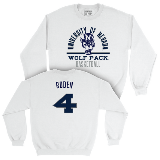 Nevada Women's Basketball White Classic Crew - Audrey Roden Youth Small